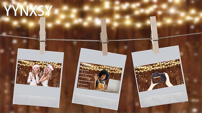 YYNXSY Rustic Glitter Wood Photography Backdrop for Wedding Party Banner Birthday Bridal Shower I Do BBQ Baby Shower Background Photo Booth 10X10FT YY-517