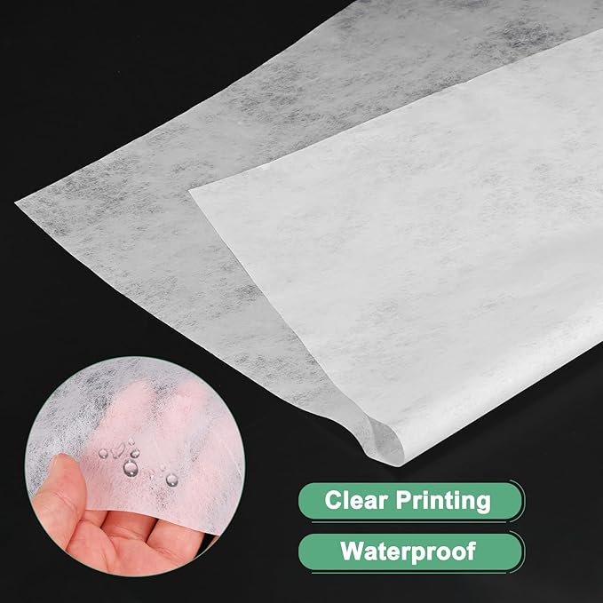 M METERXITY 38-Sheet Korean Cotton Wrapping Flower Paper, 11.8 Inch Waterproof Floral Wrapping Cotton Paper for Bouquets/Gift Packaging [White]