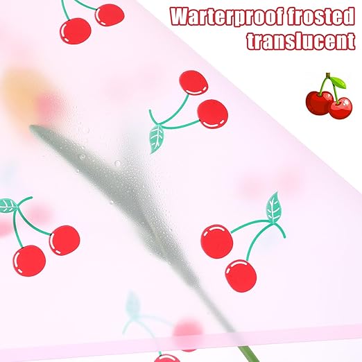 20 Sheets Bouquet Wrapping Paper, 22.4Inch Pink Cherry Pattern Flower Floral Wrapping Pink Floral Paper for Bouquets Kit, Waterproof Decorations with Ribbon for DIY Crafts Wedding Birthday Party