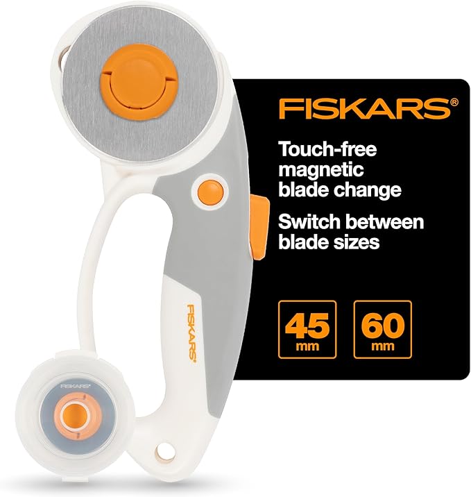 Fiskars Easy Change DuoLoop Rotary Cutter (45 mm/60 mm)