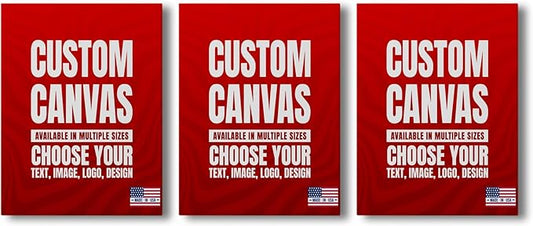 BCB Print Custom Wall Canvas Posters (Set of 3) | Personalized Framed Prints for Bedroom, Living Room & Office | Made in USA | Fast Delivery | HD Print