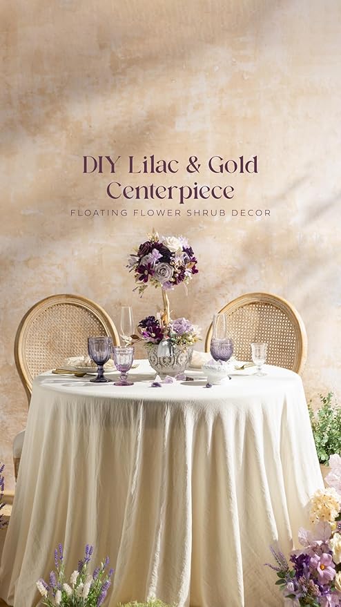 Ling's moment Artificial Flowers 25Pcs Mauve Plum Roses Decor w/Stems,3" Real Touch DIY Foam Floral for Wedding Bouquet/Centerpieces, Outdoors Party Backdrop, Room/Table, and Garden/Pot Decorations
