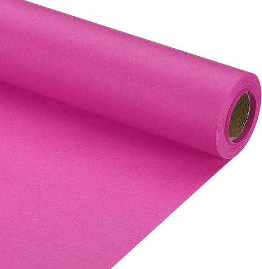 PATIKIL Wrapping Paper, 12" x 394"(33') 70 GSM Craft Paper Roll Kraft Packing Paper for Poster Bulletin Board, Gift Wrapping, Rose Pink