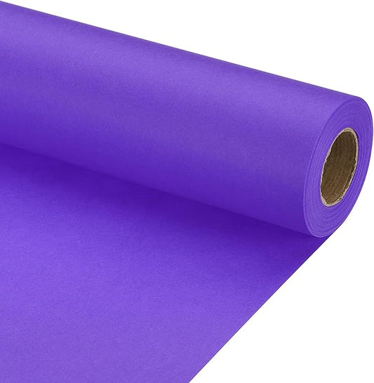 PATIKIL Wrapping Paper, 17" x 450"(37') 70 GSM Craft Paper Roll Kraft Packing Paper for Poster Bulletin Board, Gift Wrapping, Violet Blue