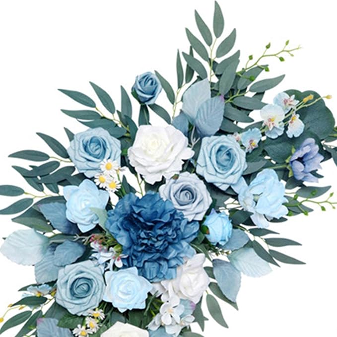 2 Pieces Handmade Artificial Flower Swag Simulation Flowers Floral Arrangement