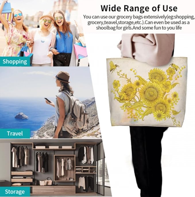 Shoulder Bag Large Reusable Eco-friendly Shopping Bags Portable Storage Handbag