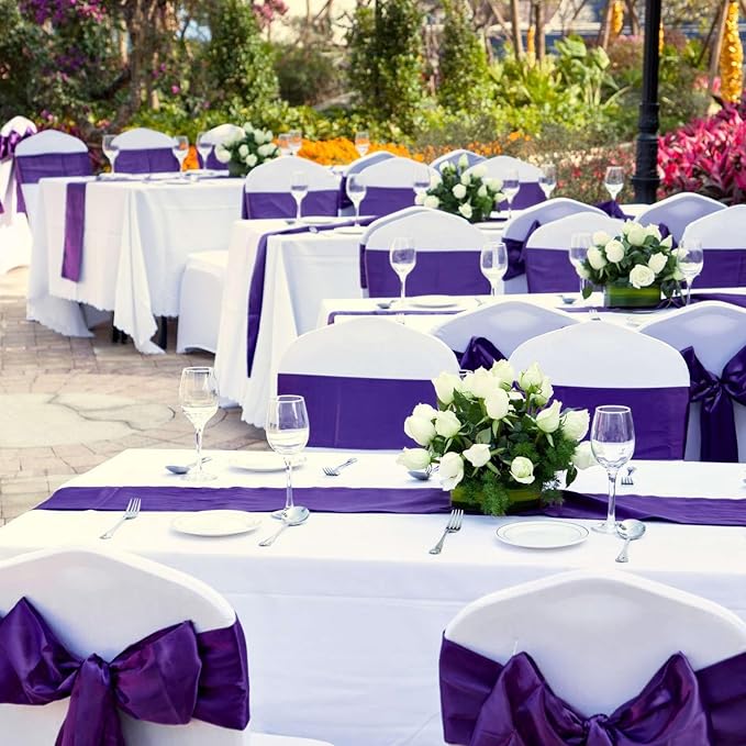 10 x 10 Feet Purple Backdrop Curtain for Partie, Background Curtains for Photoshoot, Birthday, Wedding, Halloween, Thanksgiving, Christmas, New Year Party Decorations 5Ft x 10Ft, 2 Panels