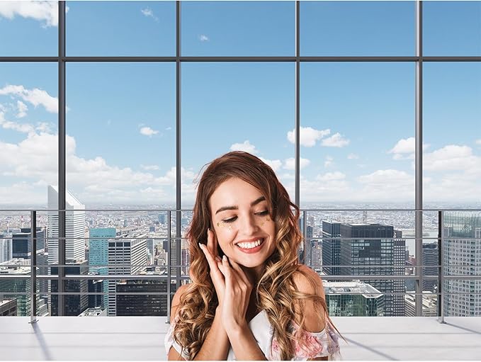 Office Backdrop for Video Conference Modern Business Offices Work Place Background Virtual Offices Scene for Live Video Zoom Calls Businessman Photography Studio Background Props Decor 15x8ft