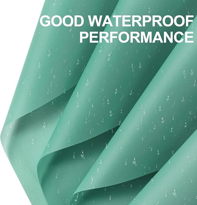 WRAPAHOLIC 20 Sheets Flower Wrapping Paper - 22.4 x 22.4 inch Pure Green Water-Resistant Floral Bouquet Wrapping Paper, Florist Supplies Packaging for Wedding Birthday Gift DIY
