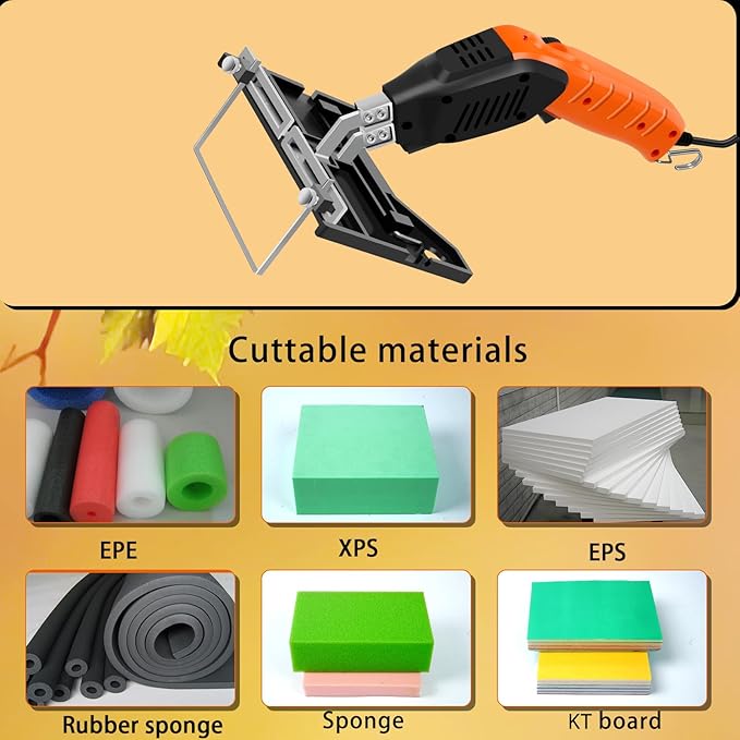 Air Cooled, Electric Hot Knife - Foam Cutting Tool with Blades & Accessories Use Foam Cutter for Engraving and DIY Handmade