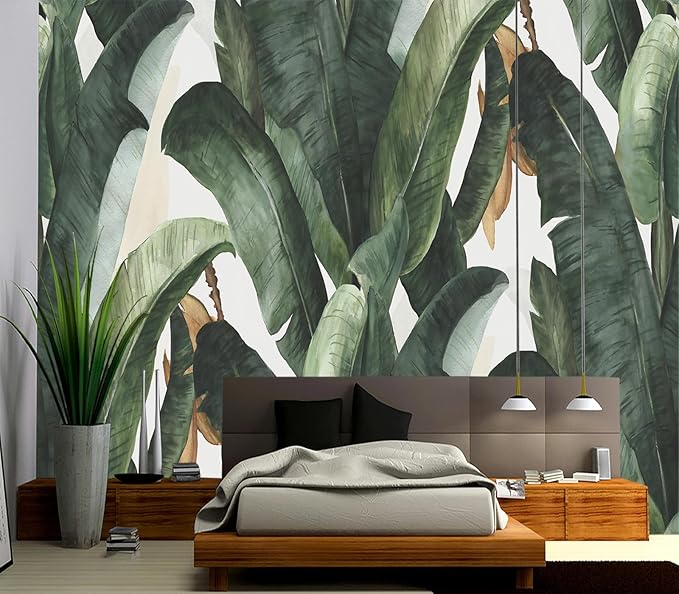 Cliouar-Green Plants, Agave Wall Mural Wallpaper Peel and Stick 160" x 114"