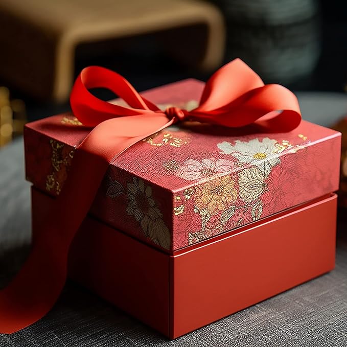 LIUYAXI Red Double Faced Satin Ribbon, 2" X Continuous 25 Yards, Ribbons Perfect for Gift Wrapping Wedding Bouquet Decor DIY Craft Bow Making & Other Projects
