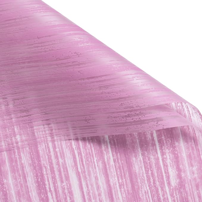 WRAPAHOLIC 20 Sheets Flower Wrapping Paper - 22.4 x 22.4 inch Purple Lines Water-Resistant Floral Bouquet Wrapping Paper, Florist Supplies Packaging for Wedding Birthday Gift DIY