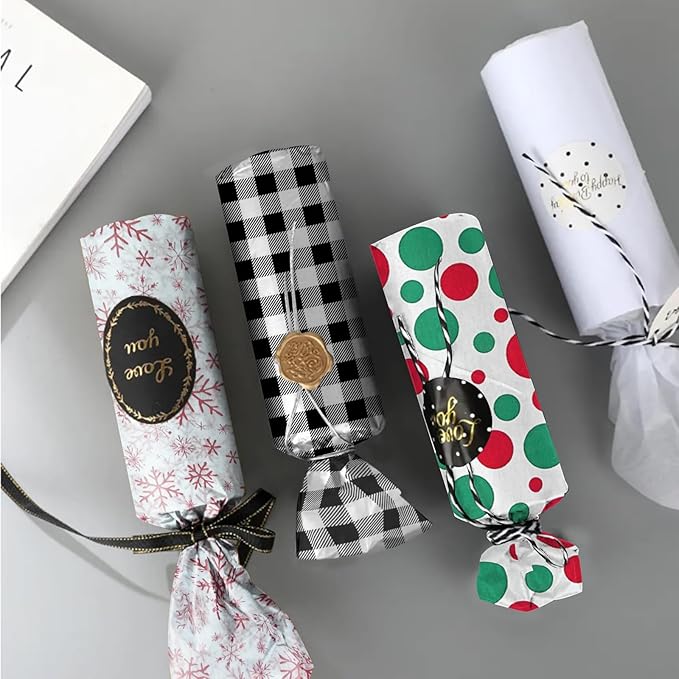 140 Sheets Christmas Tissue Paper,Assorted Xmas Design Bulk Gift Wrapping Paper for Gift Boxes DIY Crafts Birthday Holiday Decoration,19.7"x19.7"(7 Patterns)