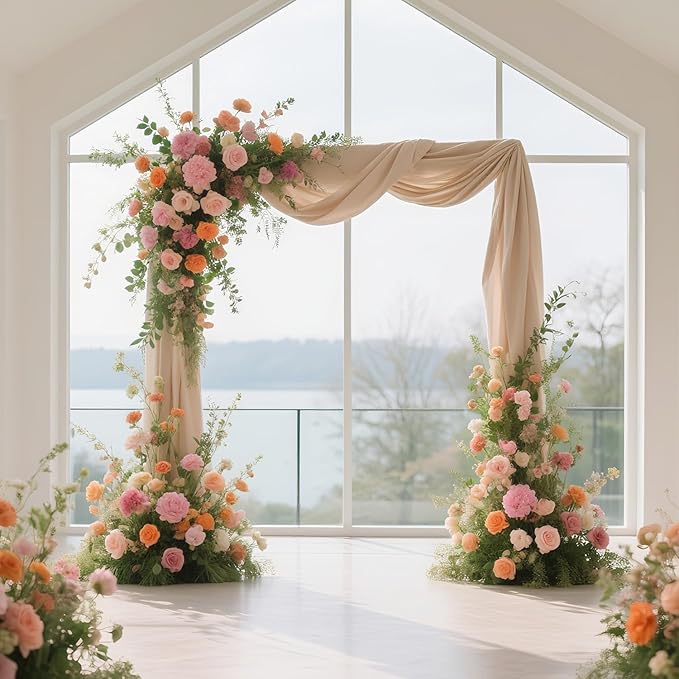 6.6FT Pink Metal Wedding Arches for Ceremony Square Balloon Arch Stand Rectangular Backdrop Stand for Anniversary Birthday Party Bridal Shower Home Indoor Outdoor Decoration
