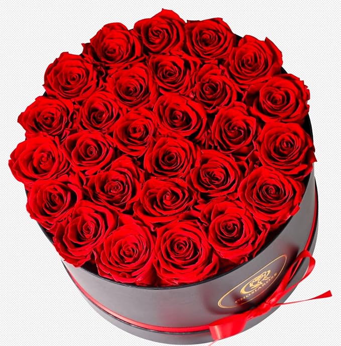 Flowers Forever Preserved Roses, 27 Preserved Flowers for Delivery Women Birthday Gifts for Mom Wife Grandma Preserved Rose Forever in Box for Her Mother Anniversary Birthday Gift for Women