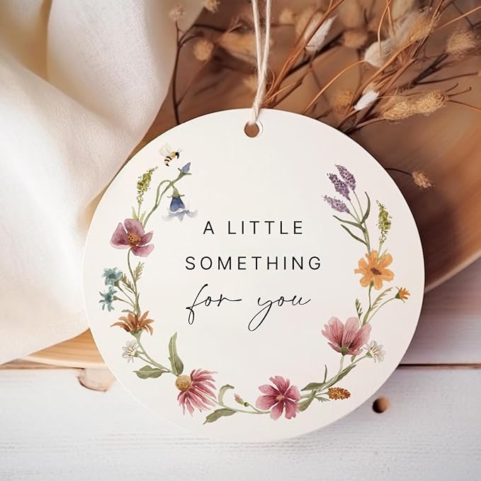 50 Floral Thank You Gift Tags with String Attached, Small Thank You for Celebrating with Us Gift Bag Tags for Presents and Personalized Party Favors - Baby Shower, Wedding, Bridal Shower, Birthday