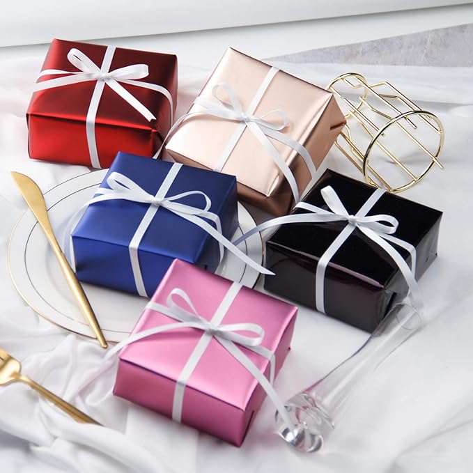 RUSPEPA Rose Gold Matte Wrapping Paper - 81.5 Sq Ft - Solid Color Paper Jumbo Roll Perfect for Wedding,Birthday,Christmas,Baby Show, Graduaction Congrats - 30 inches x 32.8 feet
