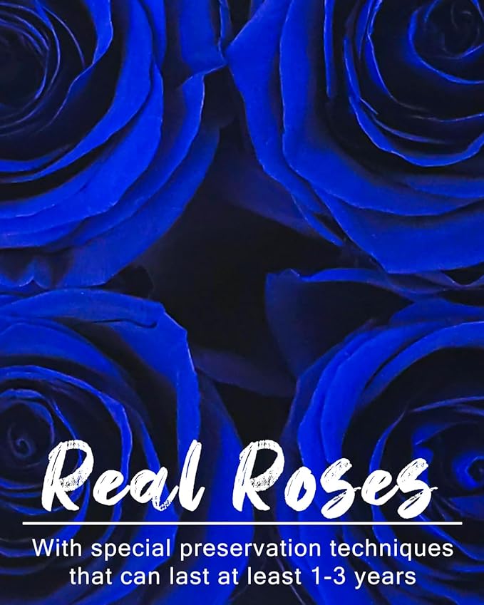 Changshunqi Forever Flowers, Preserved Real Roses in Box Lasting 2-3 Years, Preserved Flowers Birthday Gifts for Womem Mom Her,Anniversary Eternal Flowers Gifts for Mother Women Friends