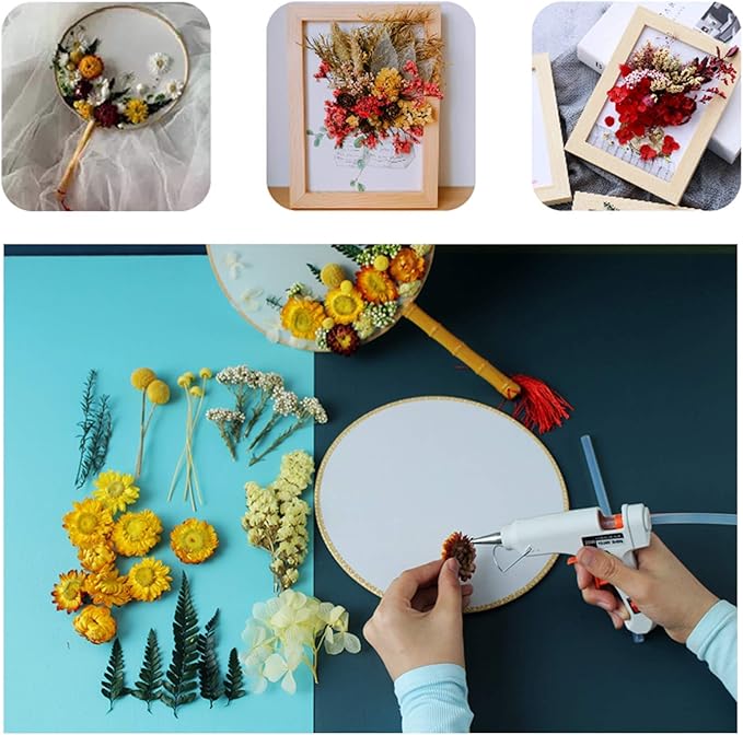 3 Packs Real Natural Dried Flowers for Making Mobile Phone Case Candle Handmade Crafts Epoxy Resin Pendant Necklace Jewelry DIY Accessories,Mixed Multi-Color Dried Flowers(Random Shipping 3 Packs)
