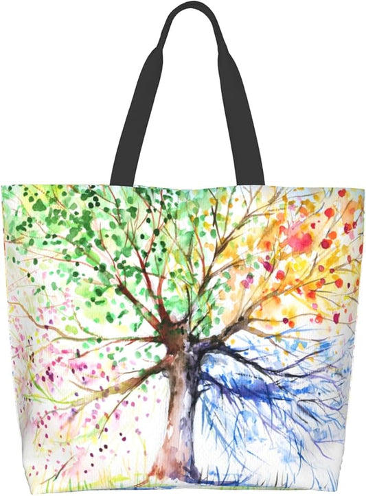 Shoulder Bag Large Reusable Eco-friendly Shopping Bags Portable Storage Handbag
