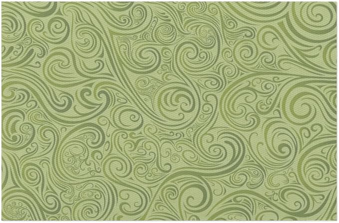 PVC Placemats Set of 4 Sage Green Abstract Art Wipeable Table Mats Washable Heat Resistant Non Slip Vinyl Dining Table Mat for Kithen Indoor Outdoor Patio Farmhouse Place Mats Decorative