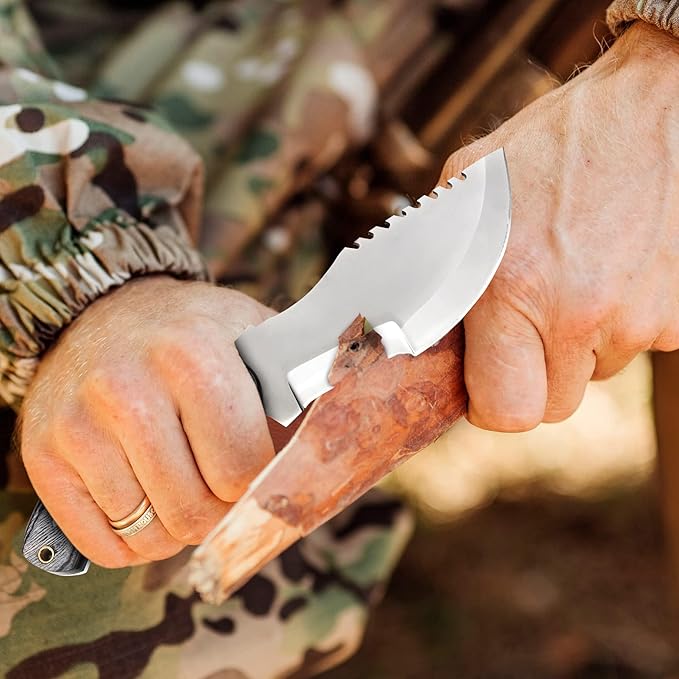 Rising Carfts Handmade-Fixed Blade-Tracker Knife-Outdoor Camping Knife With Sheath For Bushcarfting & Outdoor Survival.
