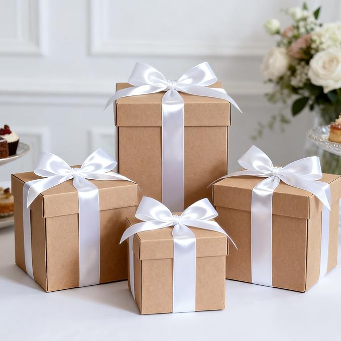 KINGLAKE White Ribbon 1 1/2 inch - 100 Yards Polyester White Satin Ribbon for Gift Wrapping, Wedding, Party Decoration, DIY Crafts, Floral Bouquets and Wreath Bows