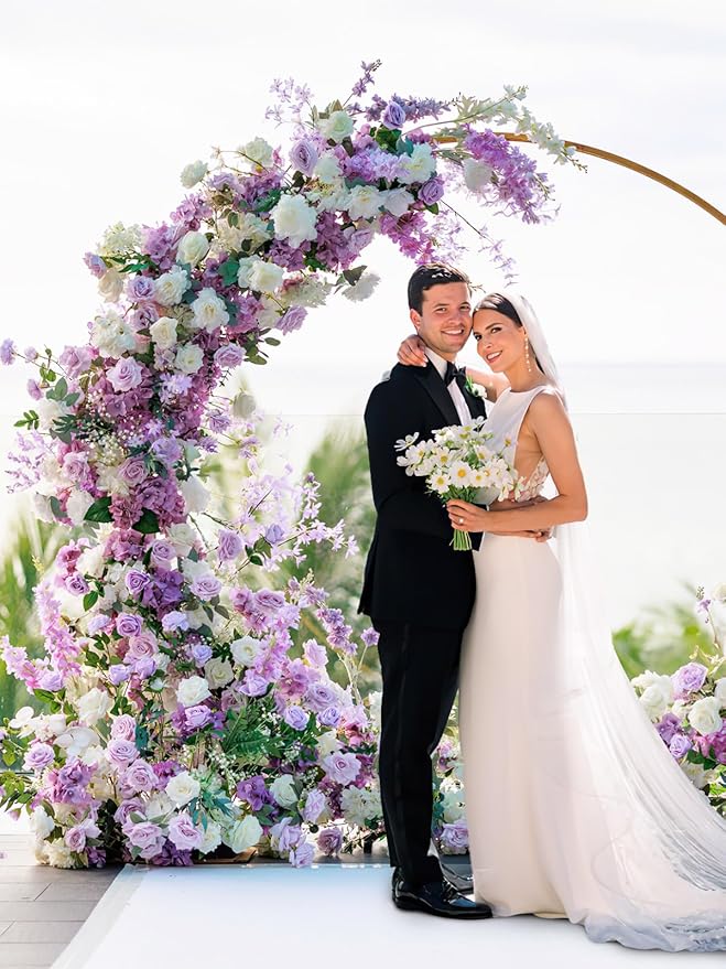 MACTING Artificial Lavender Flowers 30PCS Real Touch Fake Flowers with Stem Soft Foam Roses for Valentines Day Gifts DIY Wedding Bouquet Boutonniere Table Centerpieces Party Spring Home Decorations