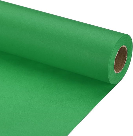 PATIKIL Wrapping Paper, 20" x 450"(37') 70 GSM Craft Paper Roll Kraft Packing Paper for Poster Bulletin Board, Gift Wrapping, Green