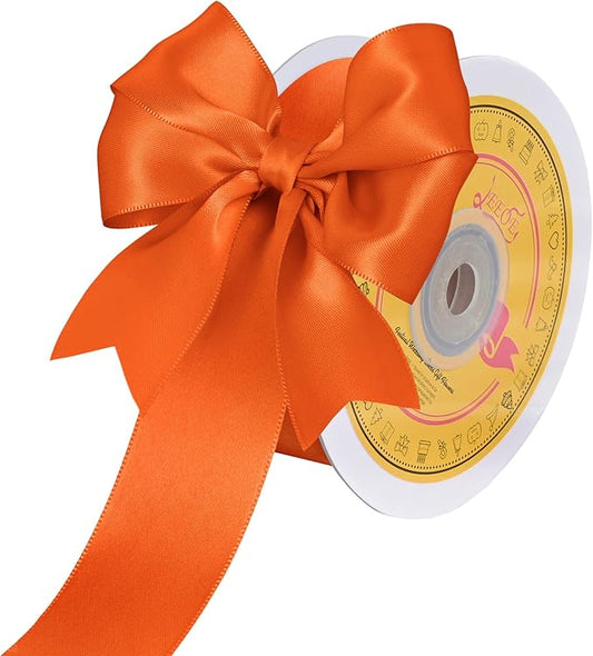 Double Face Torrid Satin Ribbon 1-1/2 inch X 25 Yards Polyester Torrid Ribbon for Gift Wrapping Very Suitable for Weddings Party Hair Bow Invitation Decorations and More