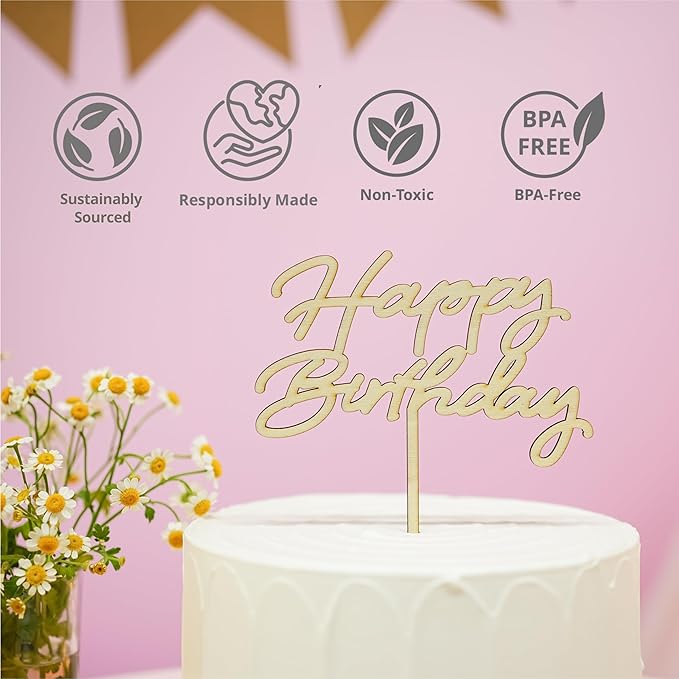 124 PCS Wildflower Party Decorations – Includes Wildflower Balloon Arch Kit, Pump, Banner, Paper Plates, Napkins, Bamboo Forks, and Wooden Cake Topper – Floral Birthday Decorations, Serves 20 Guests