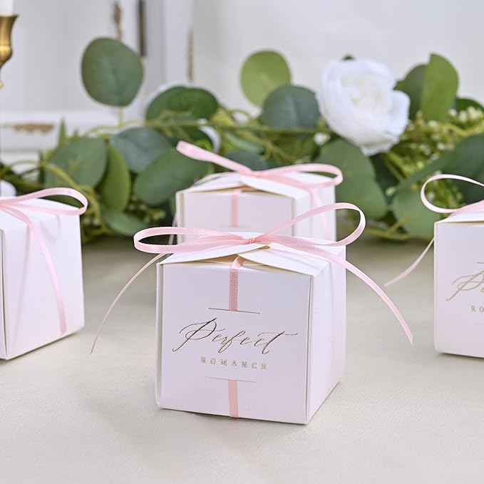 Double Face Lt.Pink Satin Thin Ribbon 1/8 inch X 50 Yards Polyester Lt.Pink Ribbon for Gift Wrapping Very Suitable for Weddings Party Hair Bow Invitation Decorations and More