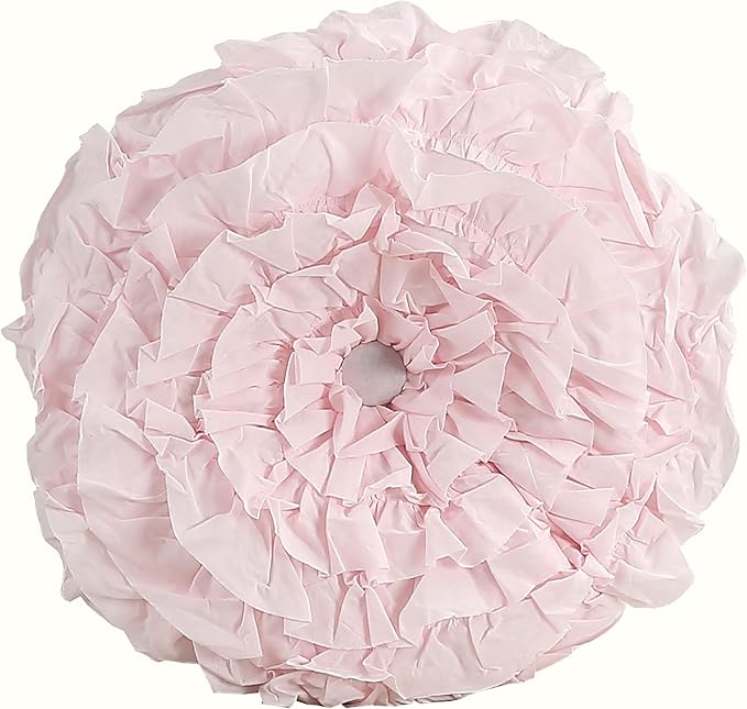 Cozy Line Home Fashions Pink Ruffle Gold Hearts Girl 100% Cotton Reversible All-Season Coverlet, Bedspread, Quilt Bedding Set (Sparkling Hearts, Queen - 5 Piece: 1 Quilt + 2 Shams + 2 Decor Pillows)