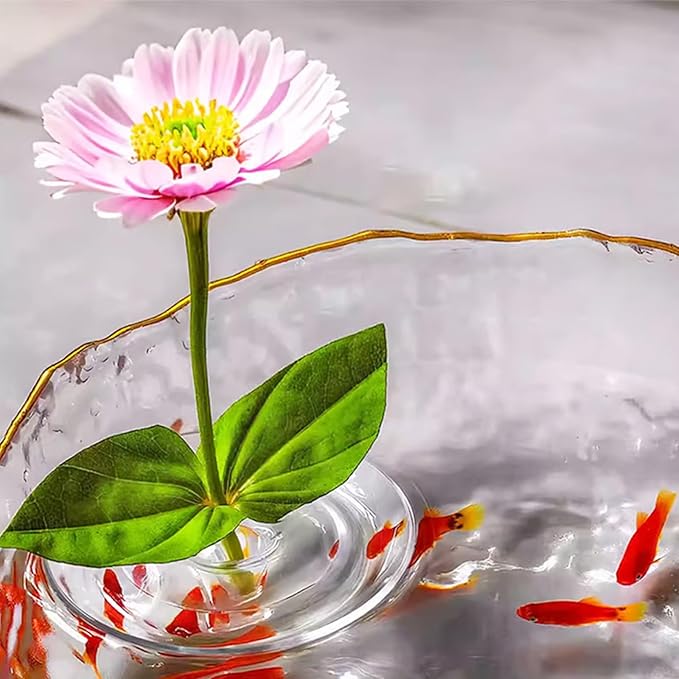2025 Creative Floating Flower Arrangement Holder, Clear Acrylic Floral Bowl Stem Holder, DIY Floating Centerpiece Bouquet Holders, PVC Flower Float for Weddings, Parties & Fish Tanks (30, L)