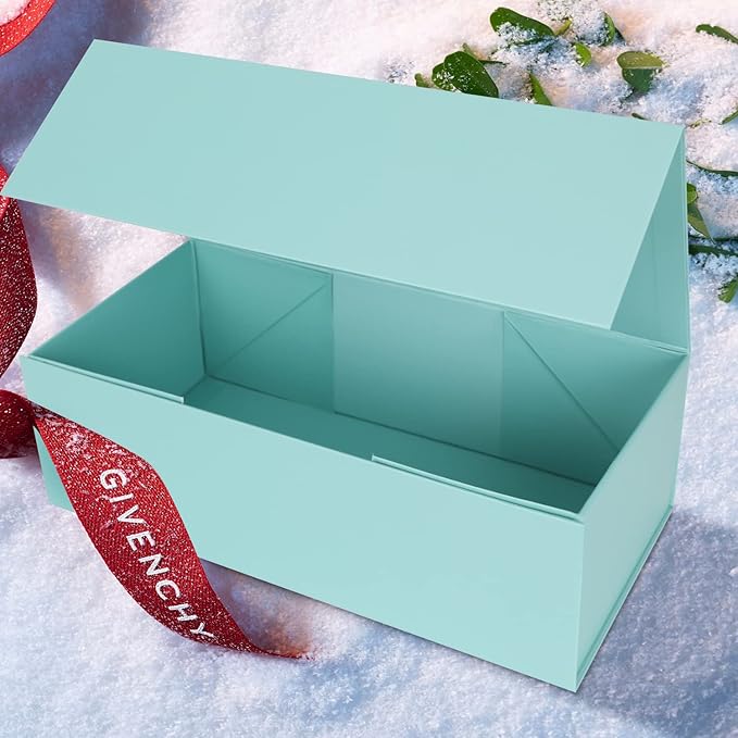 Gift Boxe Light Blue with Magnetic Closure Lid 12" X 6" X 4" Gift Boxes for Presents,Luxury for Gift Packaging, Bridesmaid Gifts Box, Magnetic Gift Box for Gifts, Cute Box,Birthday Gift box