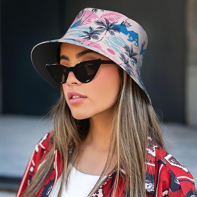 Funny Bucket Hat for Men Women Fashion Unisex Fishing Hat Fisherman Sun Caps Headwear for Outdoor Summer Travel Hiking Beach