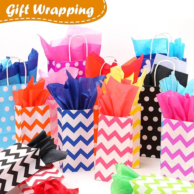 1000 PCS Tissue Paper, 20 Colors 14" X 20" Tissue Papers Bulk for Packaging, Colored Tissue Paper for Gift Bags Crafts Birthday Party Flower Decoration