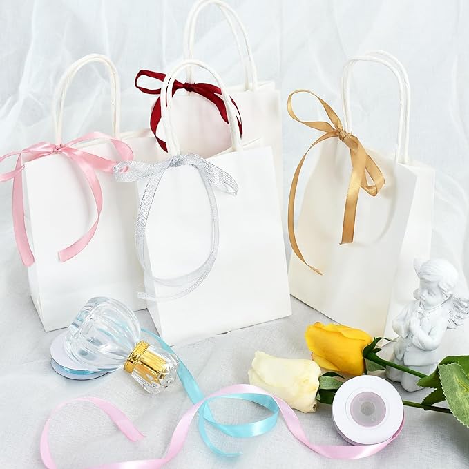 TONIFUL 16 Colors 80yds Satin Ribbon Rolls 3/8 Inch Thin Solid Fabric Ribbons for Gift Wrapping Invitation Floral Hair Balloons Bows Craft Sewing Party Wedding Birthday Decoration Bouquet(5yd/Roll)