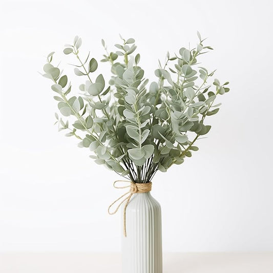 Faux Eucalyptus 20pcs Black