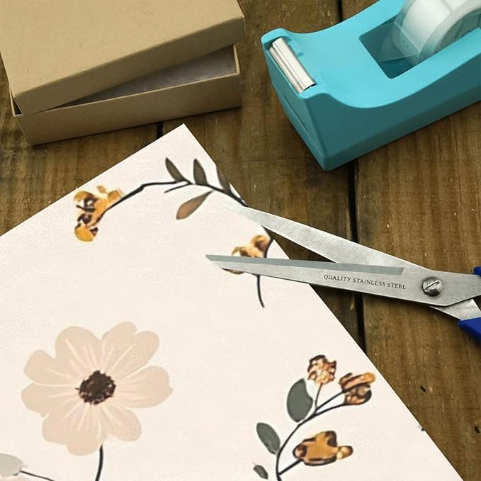 Rustic Wild Flower Wrapping Paper 58x22.8 Inch Waterproof Holiday Gift Wrap Floral Leaves Christmas Thanksgiving Birthday Presents Wrapping Paper