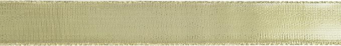MEEDEE Gold Wired Woven Metallic Ribbon - 1 inch, 25 Yards for Gift Wrapping, Bows, Wreaths, Graduation, Wedding & Party Decorations