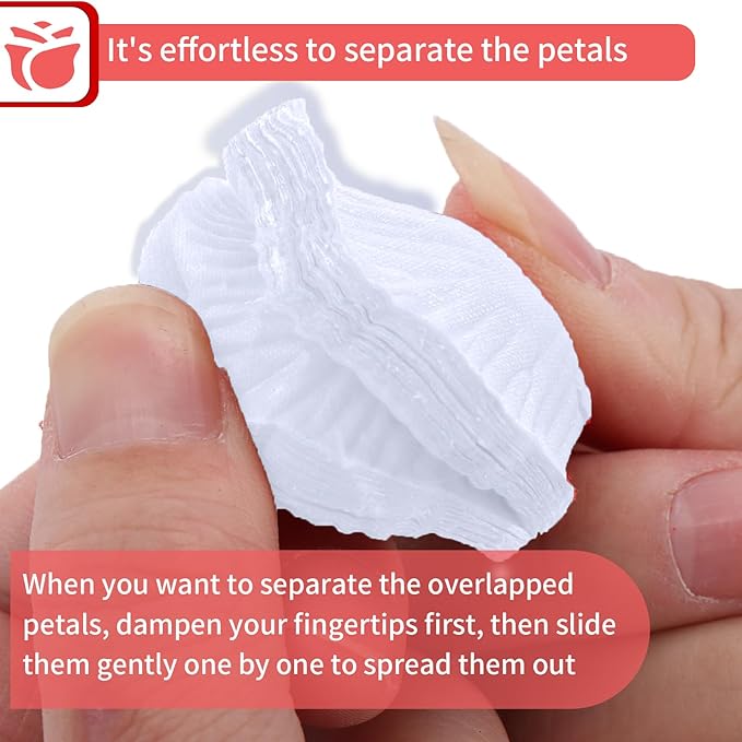 1000 Pcs Artificial Fake Rose Petals,Flower Petals for Romantic Night, Engagement, Party, Wedding, Event Flower Decorations, in Bulk(White)