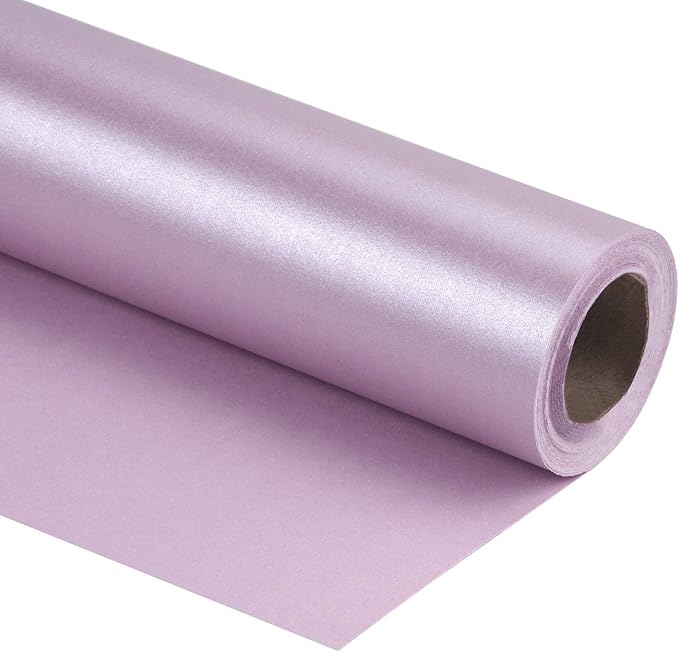 RUSPEPA Purple Matte Wrapping Paper - 81.5 Sq Ft - Solid Color Pearly - Lustre Paper Perfect for Wedding,Birthday,Christmas,Baby Shower - 30 inches x 32.8 feet