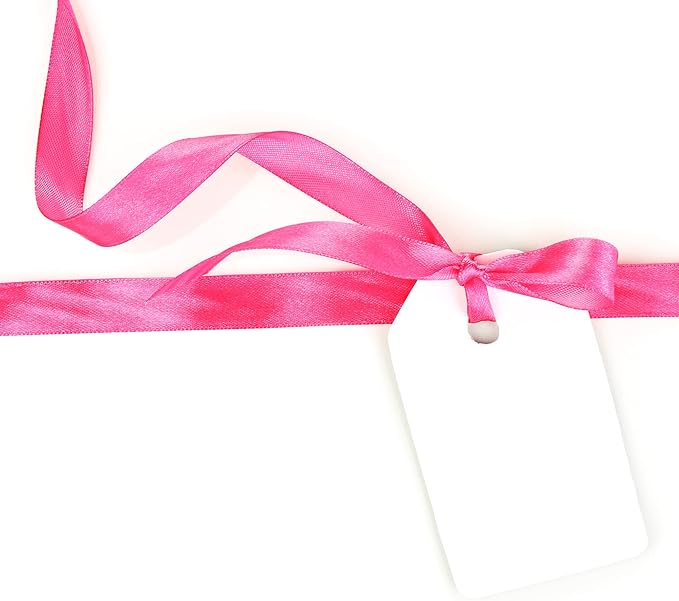 LIUYAXI Hot Pink Stain Ribbon, 1-1/2" X Continuous 50 Yards, Double Faced Fabric Ribbon Perfect for Gift Wrapping Wedding Birthday Party Chair Sash Christmas Hair Floral Craft Sewing