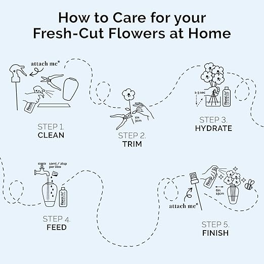 FloraLife Quick Dip - Instant Hydrating Treatment Solution for Preserving Fresh-Cut Flowers - 8oz
