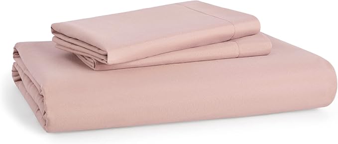 Bedsure Duvet Cover Queen Size - Soft Double Brushed Bedding Set for Kids & Adults, Zipper Closure, 3 Pieces, Includes 1 Duvet Cover (90"x90") & 2 Pillow Shams, NO Comforter, Pale Blush