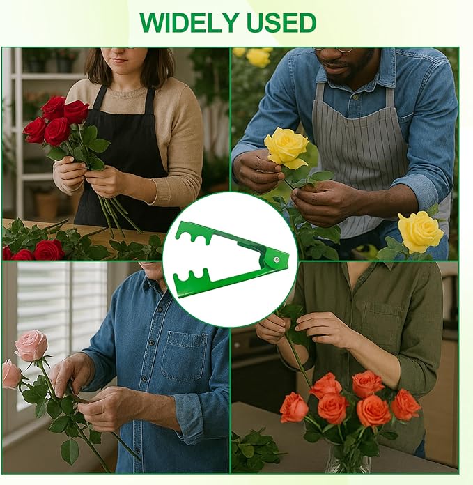 2PCS Rose Thorn Stripper Tool Thorn Remover for Roses Durable Iron Floral Stem for Removing Thorns and Leave Flower Stem Cutter