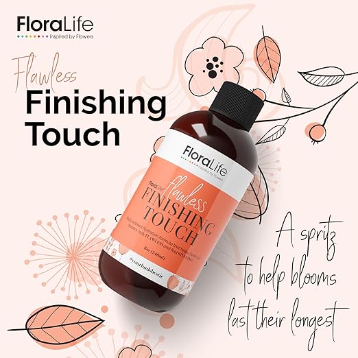 FloraLife Finishing Touch - Hydrating Multi-Nutrient Formula Spray for Fresh-Cut Flowers - 8oz