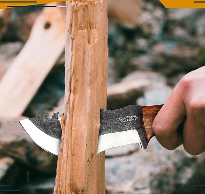 8.5 Inch Tracker Knife-Fixed Blade, Survival, Hunting, Full Tang, Tactical Knife-Handmade High Carbon Steel Skinning for Camping, Bushcrafting-Gift For Men